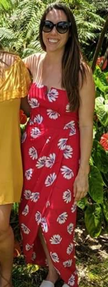 NWT Floral red dress Express Brand